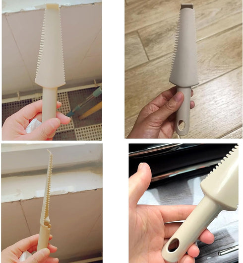 NentMent 5 Pack Flat Mop Cleaning Scraper Microfiber Pads Brush Cleaner Heavy Duty Hair Removal Tool Attachment for Wet