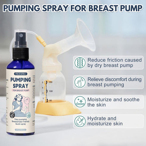 provspro (4 OZ) Pumping Spray for Breast Pump, Breast Pumping Spray, Breastfeeding Essentials Pumping Lubrication Mist