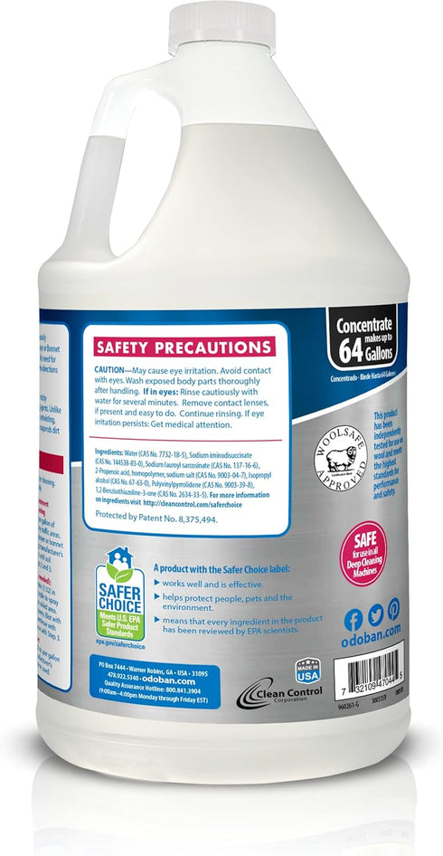 OdoBan 3-n-1 Carpet Cleaner, 128 Fl Oz for Effective Cleaning