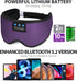 TOPOINT Bluetooth Sleep Eye Mask, Wireless Headphones for Travel with Microphone for Side Sleepers