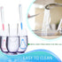 4PCS Stainless Steel Tongue Scrapers, 100% BPA Free Oral Hygiene Brushes, Reusable for Bad Breath