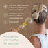 Plastic-Free Flat Hair Ties - Organic Cotton Hair Ties Made from Plants for Women, Men, & Kids, 5ct