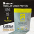 Ascent Casein Protein Powder - 25g Micellar Casein, Gluten-Free, No Added Sugar, 4.9g BCAA, Vanilla Bean, 2 Pounds