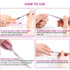 Premium Nail Care Kit - Cuticle Pusher, Gel Polish Remover, Nail Files, Stainless Steel Tools for Fingernails, Toenails