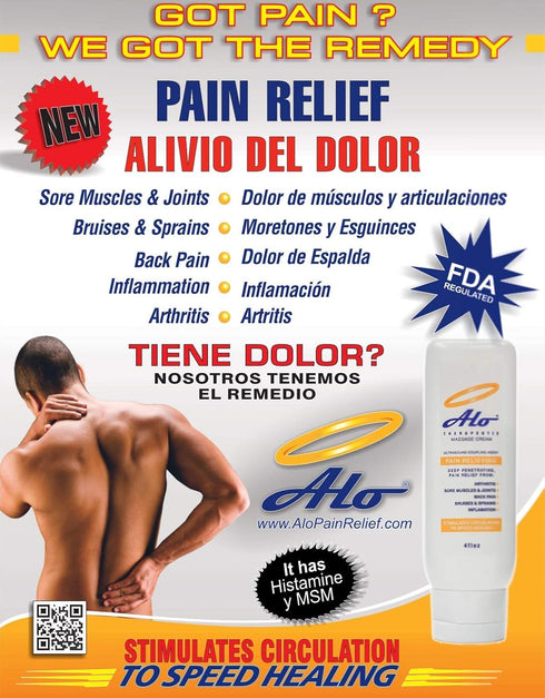 ALO Pain Relief Cream Therapy (32 oz with Pump) for Arthritis, Back Pain, Sciatica, Sore Muscles