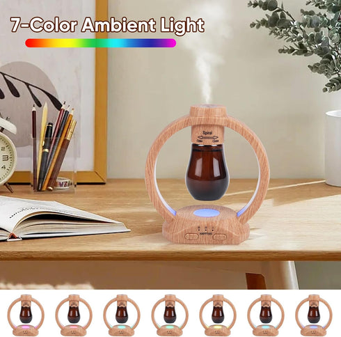 HAPPTWS Set- 3 Settings Setup 7 Essential Oil Diffuser Diffuser Timer Battery Powered Cordless Color LED Lights
