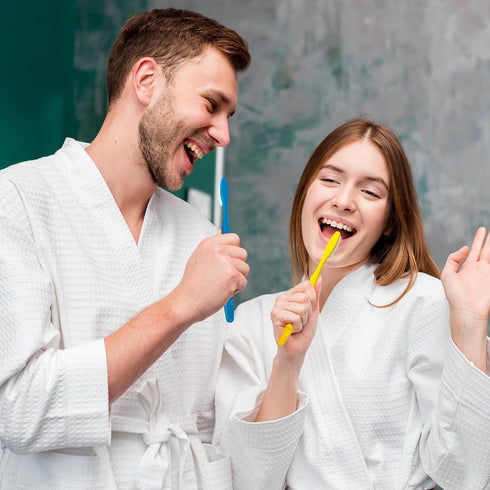 Huge Head Hard Toothbrushes for Adults, Firm Bristles, BPA Free Oral Care, 4 Packs