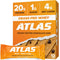 Atlas Protein Bar, 20g Protein, 1g Sugar, Clean Ingredients, Gluten Free (Peanut Butter Chocolate Chip, 12 Count)