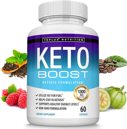 Keto Boost Diet Pills Ketosis Supplement - Natural Exogenous Keto Formula Support