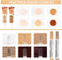 Wood Furniture Repair Kit, 6 Oak Color Wood Fillers with 6 Touch Up Markers and Polish Wax for Wooden Stains