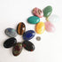 Natural Rose Quartz Oval Palm Pocket Healing Crystal, Massage Spa Energy Stone for Therapy Geometry Chakra Balancing