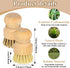 Lemecima 8 Packs Set Bamboo Dish Scrub Brushes Natural Palm Wooden Scrubbers Kitchen Dishwashing Scrubber with Natural