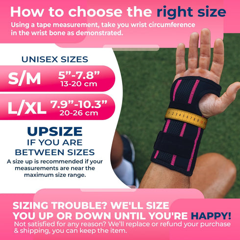 DR. BRACE Adjustable Wrist Brace for Night Support - Carpal Tunnel, FSA & HSA Eligible, Double Splint & Therapeutic