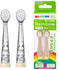 Baby Smile Replacement Brush Heads for Kids Sonic Electric Toothbrush, 2 Counts, Soft, Made in Japan, Ages 2-12