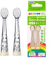 Baby Smile Replacement Brush Heads for Kids Sonic Electric Toothbrush, 2 Counts, Soft, Made in Japan, Ages 2-12