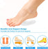 6 Pairs Gel Arch Support Cushions for Men & Women, Reusable Shoe Insoles for Flat Feet, Relieve Pressure and Pain