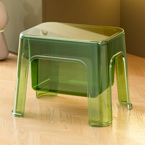 Generic Bath Stool - Modern Acrylic Style Small Furniture, Thickened PET Materials Support; minimalists Corner Storage
