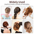 U Shaped Hair Pins, 200 Count Buns Waved Hair Pins for Updos with Box for Women (Brown, 2.4 Inch)