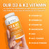 Dr. Berg Vitamin D3 K2 w/MCT Powder - 10,000 IU Vitamin D3, 100 mcg MK7 Vitamin K2 for Ultimate Absorption, 120 Capsules