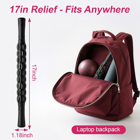 ZanLLW Massage Roller, Muscle Roller Stick, Neck Massager Roller, Therapy Stick for Legs, Calf, Thigh, Lipo Roller