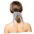 VALICLUD 8PCS Double Layer Bowknot Chiffon Hair Scarf Scrunchies - Elastic Ribbon Hair Ties for Women and Girls