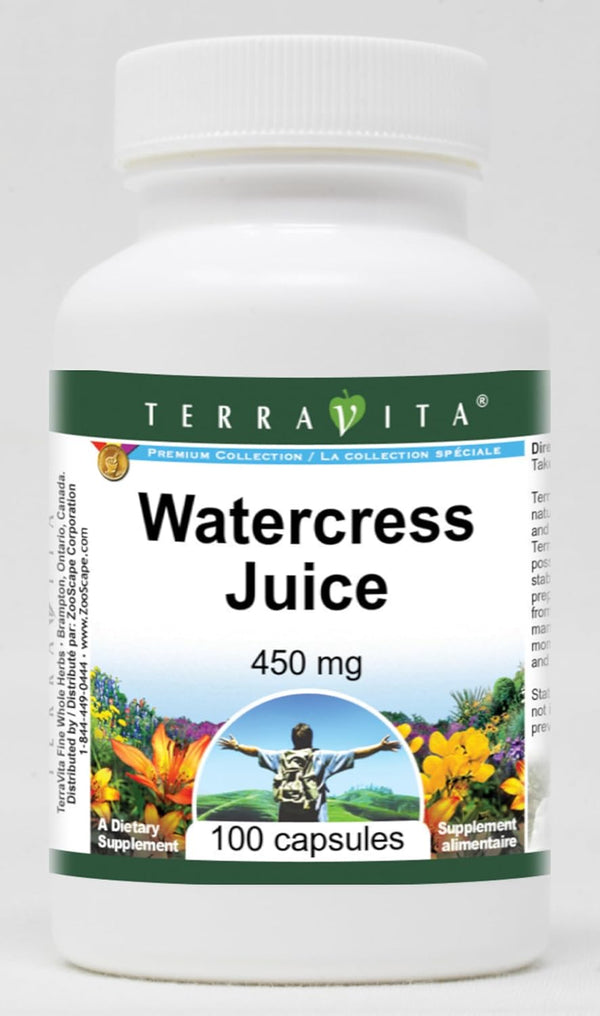 Terravita Watercress Juice - 450 mg (100 Capsules, ZIN: 521972)