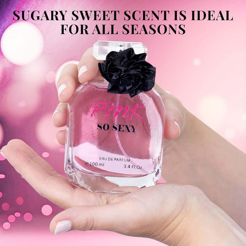 Pink So Sexy Eau De Parfum for Women - 100ml Floral Fruity Fragrance with Bergamot, Apple & Whipped Cream