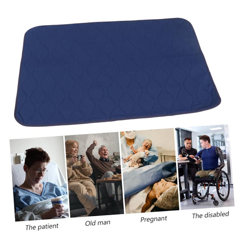 JUMPLAWN 1Pc Washable Elderly Urinal Mat Slip Changing Pad for Adults Lightweight Durable Machine Washable Convenient