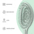 Ninabella Detangling Hair Brush for Women & Men - Unique Spiral Hairbrush for Straight, Curly & Wet Hair - Green
