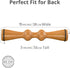Body Back Wood Back Roller - Spine Stretcher & Aligner for Back Pain Relief and Muscle Recovery
