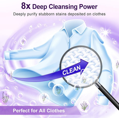 Laundry Detergent Sheets, 200 Loads, Lavender Scent, Hypoallergenic, Biodegradable, Liquidless, Suitable for Sensitive