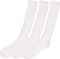 Prestige Medical Long Nurse Compression Socks, White, 3 Count