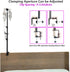 UISKOOPW (43 Inchs Portable IV Poles for Travel,IV Bag Pole Stand for Gravity Syringe,IV Pole,Feeding Tube