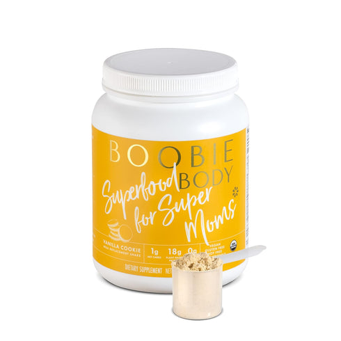 Boobie Body Superfood Protein Meal Replacement Shake - Vanilla Cookie Flavor | 19g Protein | Safe for Pregnancy, 1 Tub