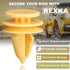 Rexka 30pcs Rear Door Trim Fastener Retainer Clips Pin 6507686AA, Compatible with Jeep Chrysler Commander