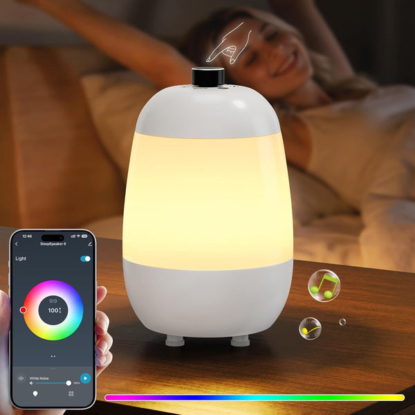 Uuffoo Sound Machine - White Noise Machine with Bluetooth Speaker and Night