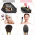 Silicone Travel Makeup Brush Holder with Cleaner Mat, Organizer Case for Foundation Eye Lip Brushes, 5-Pcs Large + 7