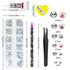 Rhinestones 1500PCS in 6 Sizes, Flat Back Nail Gems with Tweezers and Dotting Pen for Nails, Makeup, Crafting