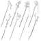 inSowni 8 Pieces Decorative Retro Crystal Pearl Hair Sticks, Asian Chinese Hanfu Hair Forks for Women Girls