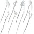 inSowni 8 Pieces Decorative Retro Crystal Pearl Hair Sticks, Asian Chinese Hanfu Hair Forks for Women Girls