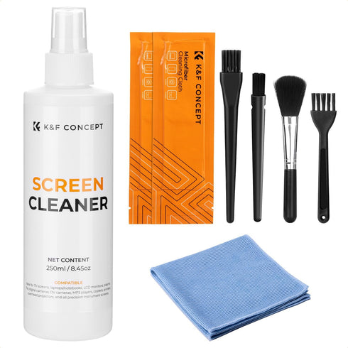 K&F CONCEPT 250ML Lens Cleaning Cloth | Microfiber Cleaning Cloth | Screen Cleaner Spray