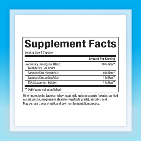 Natural Factors Acidophilus & Bifidus Double Strength, Probiotic and Prebiotic Formula, 90 Capsules