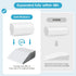 Cozymaker Cooling Gel Memory Foam Wedge Pillows for After Surgery, Adjustable Leg Elevation for Swelling, Pain Relief
