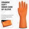 ThxToms 3 Pairs Reusable Latex Dishwashing Gloves for Housework, Kitchen, Bathroom, Medium, Black