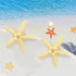 OBTANIM 2 Pcs Starfish Hair Clip, Resin Beach Sea Star Hair Pins for Women and Girls