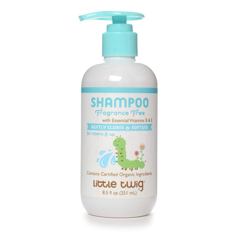 Little Twig Fragrance-Free Shampoo, Natural Plant Derived Formula, Vegan, Gluten-Free, 8.5 fl. oz.