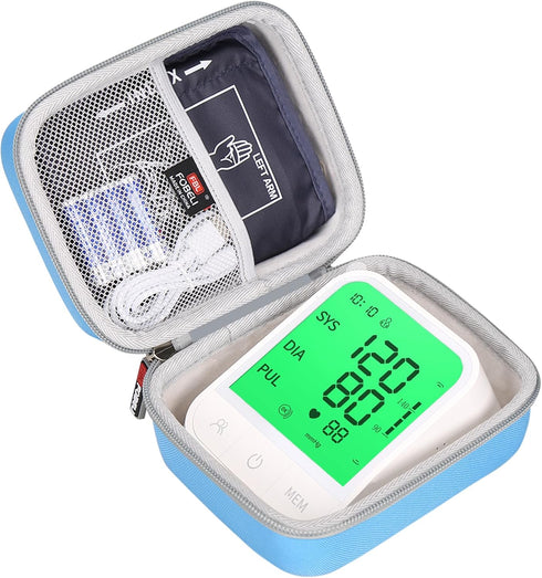 Carrying Case Compatible with Femometer/Invaxe/Alcedo Automatic Blood Pressure Monitor, Hard Protective Storage Bag