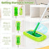 Reusable Microfiber Pads Compatible with Sweeper Mop, Washable Wet Pads Refill & Highly Absorbent Dry Sweeping Cloths