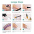 ROSALIND 2 oz Clear Poly Nail Gel, Professional Nail Extension Gel for Long Lasting DIY & Salon Nails, Quick Dry UV/LED