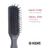 Kent AH11G Airhedz Pro Narrow Pin Hair Brush - Fine Pin Detangler - Non-Scratch